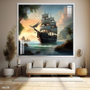 Tranh thuận buồm xuôi gió treo tường đẹp
