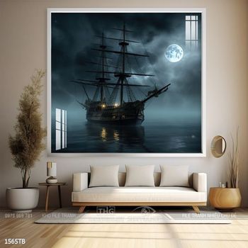 Tranh thuận buồm xuôi gió treo tường