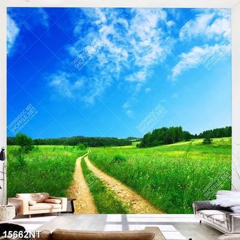 Tranh cánh đồng cỏ xanh 15662NT