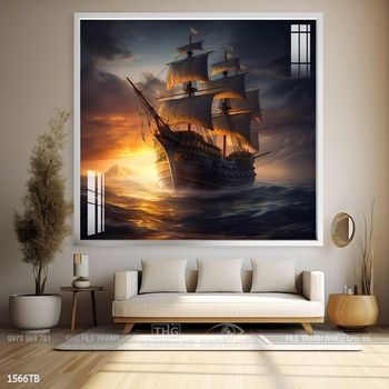 Tranh thuận buồm xuôi gió đẹp