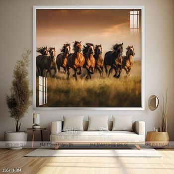 Tranh treo tường ngựa bát mã