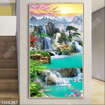 Tranh thác nước in file gốc