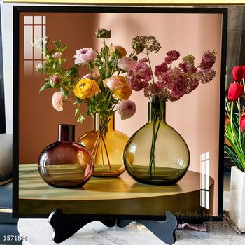 Tranh bình hoa nghệ thuật sang trọng