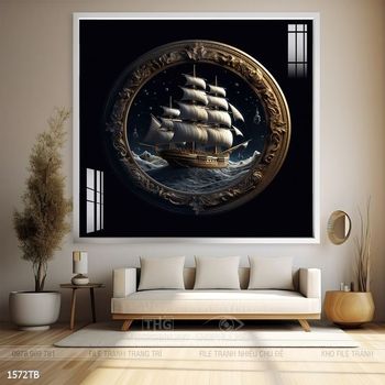 Tranh thuận buồm xuôi gió treo tường đẹp