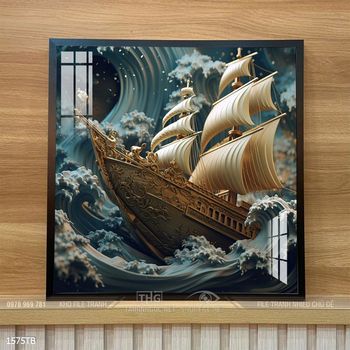 Tranh thuận buồm xuôi gió đẹp ấn tượng