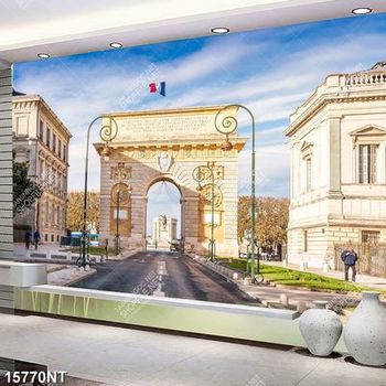 Tranh đường phố nước Pháp file psd