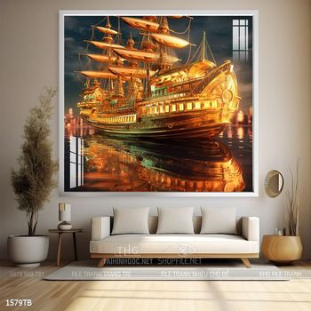 Tranh phong thủy thuận buồm xuôi gió tài lộc đẹp