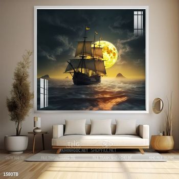 Tranh thuyền buồm và cảnh biển