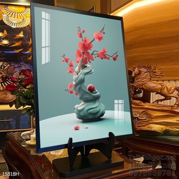 Tranh bình hoa trang trí phòng khách, phòng ăn đẹp