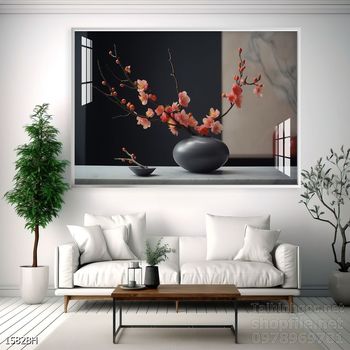 File tranh bình hoa nghệ thuật mẫu mới nhất