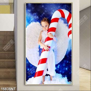 Tranh cô bé mang đôi cánh thiên thần