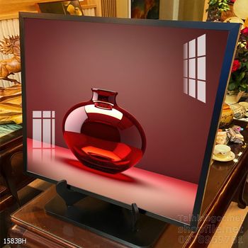 Tranh bình hoa 3D tuyệt đẹp