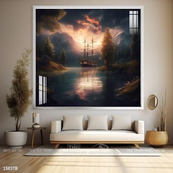 Tranh thuận buồm xuôi gió treo tường đẹp