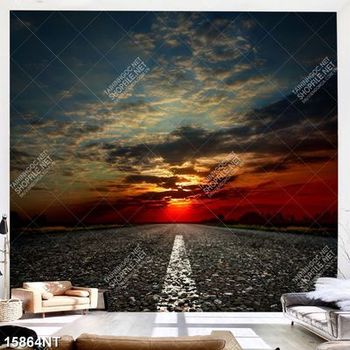 Tranh con đường và bầu trời 15864NT