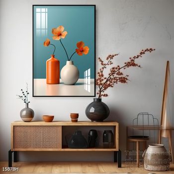 Mẫu tranh bình hoa sang trọng đẹp độc đáo