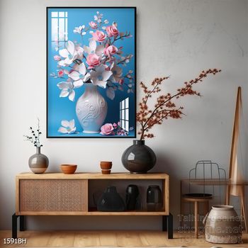 Mẫu tranh bình hoa trang trí tường đẹp tinh tế