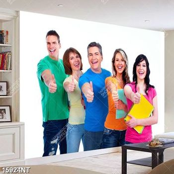 Tranh chụp hình cười rạng rỡ