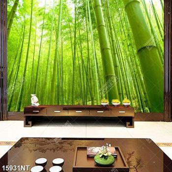 Tranh rừng trúc xanh 15931NT