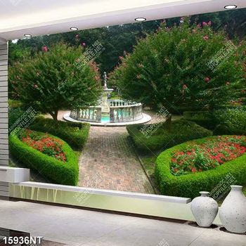 Tranh công viên cây xanh 15936NT