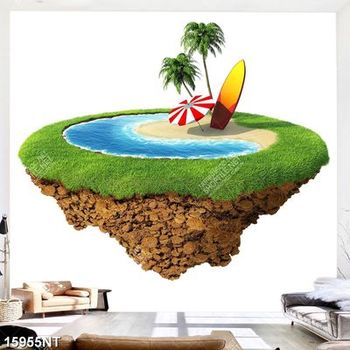 Tranh bãi biển nghệ thuật 15955NT