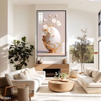 Tranh bình hoa đẹp decor trang trí tường