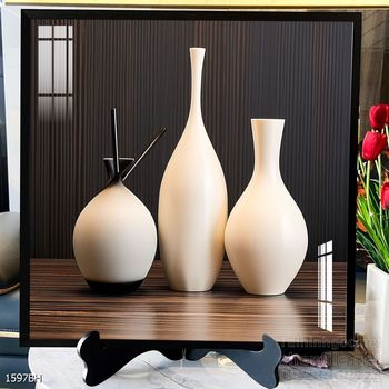 Tranh bình hoa hiện đại treo tường sang trọng ý nghĩa