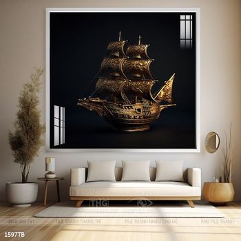 Tranh thuận buồm xuôi gió đẹp ấn tượng