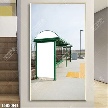 Tranh ghế ngồi chờ xe bus