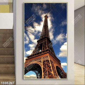 Tranh tháp Eiffel nước Pháp 15982NT
