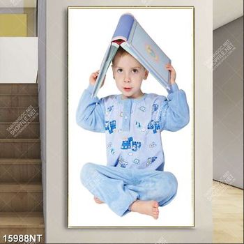 Tranh cậu bé dễ thương 15988NT