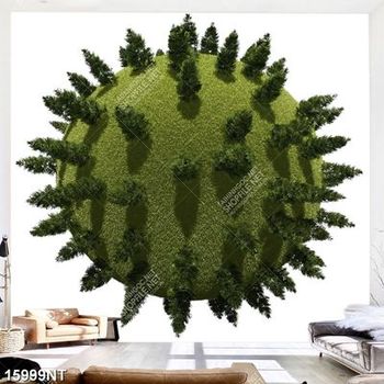 Tranh quả cầu cây xanh nghệ thuật 15999NT