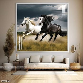 Tranh ngựa treo tường