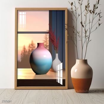 File tranh bình hoa nghệ thuật mẫu mới nhất