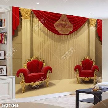 Tranh chiếc ghế màu đỏ 16013NT