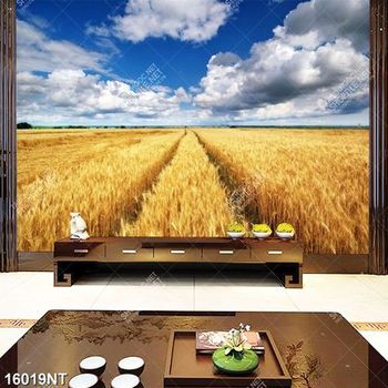 Tranh cánh đồng lúa mạch 16019NT