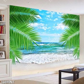 Tranh bãi biển đẹp 16020NT