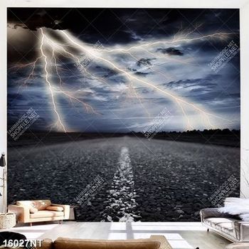 Tranh bầu trời sấm sét 16027NT