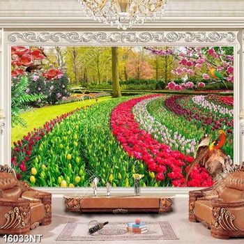 Tranh psd công viên hoa đẹp