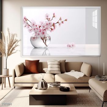 Mẫu tranh bình hoa mới nhất trang trí phòng khách, phòng ăn