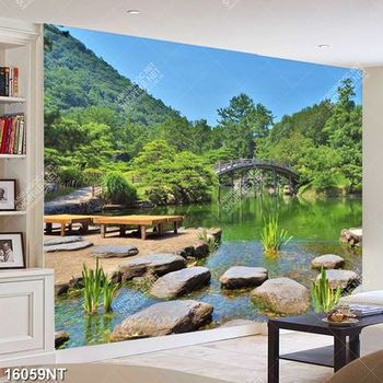 Tranh hồ nước đẹp 16059NT