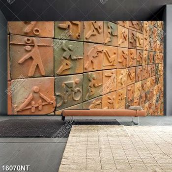 Tranh bức tường ốp gạch