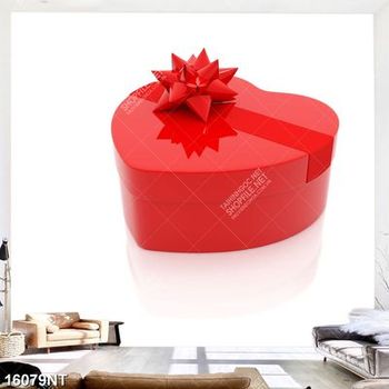 Tranh hộp quà màu đỏ