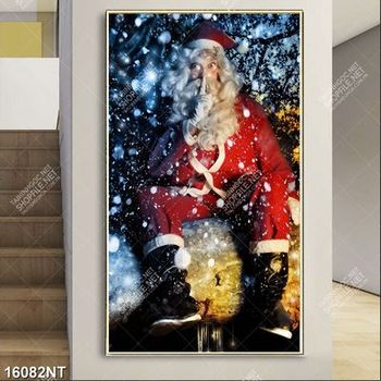 Tranh nghệ thuật ông già noel 16082NT