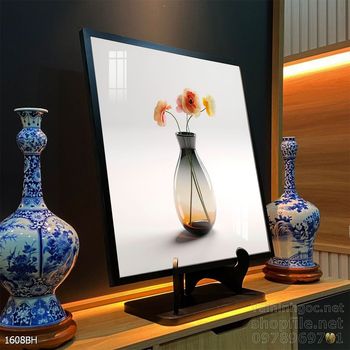 Tranh bình hoa nghệ thuật sang trọng