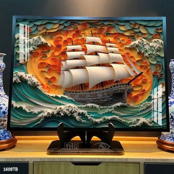 Tranh thuận buồm xuôi gió đẹp ấn tượng