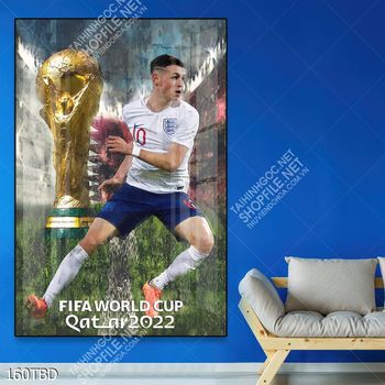 Tranh cầu thủ Phil Foden đội tuyển Anh