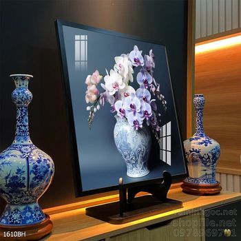 Tranh bình hoa đẹp decor trang trí tường