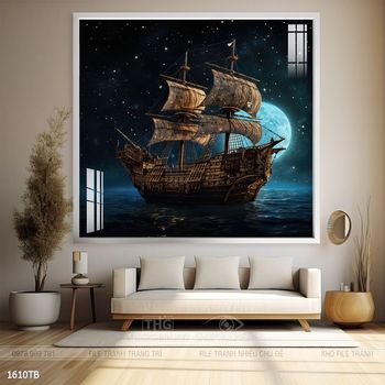 Tranh thuận buồm xuôi gió đẹp