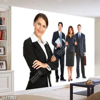 Tranh nữ nhân viên xinh đẹp 16119NT
