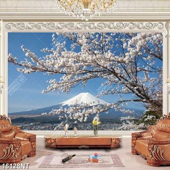 Tranh hoa anh đào nở rộ 16128NT